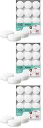 Bolsius - Maxi Floating Candles - White - 12 Pieces in a Box - Ø 7.6 cm - Burning Time 8 Hours - Fragrance-Free - Paraffin Wax - XL Floating Candle - Various Occasions (Pack of 3)
