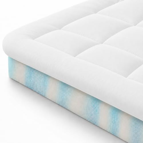 Zinus Mattress Topper, Polyester, White, 190 x 135 cm