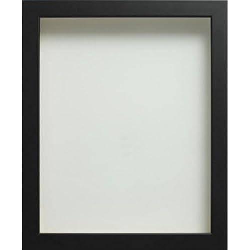 Frame Company Connolly Range Black Wooden Picture Photo Frame, A4 *Choice of Sizes* Fitted with Real Glass