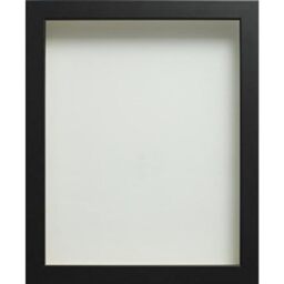 Frame Company Connolly Range Black Wooden Picture Photo Frame, A4 *Choice of Sizes* Fitted with Real Glass