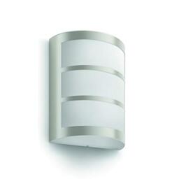Philips myGarden Python LED Outdoor Wall Light [Stainless Steel] (Integrated 1 x 6 W LED Light), for Garden and Patio Lighting