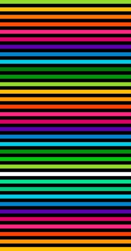 Miracle Home. Beach Towel Egyptian Cotton Rainbow 80% Cotton 20% Polyester 90 x 165 12803