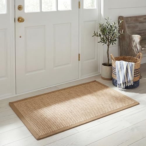 Safavieh Natural Fiber Rug for Living Room, Dining Room, Bedroom - Natural Fiber Collection, Short Pile, in Natural, 76 X 122 cm