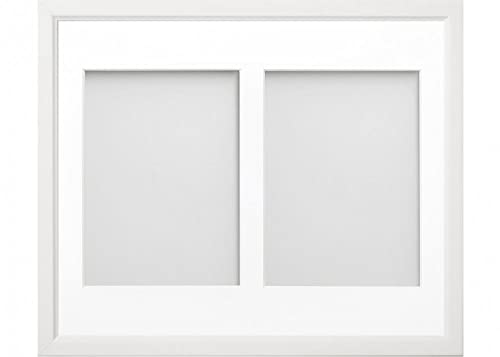 Frame Company Drayton Multi Aperture Photo Frame, White, 12x10 for 7x5 inch (x2)