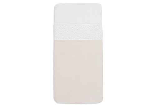 Jollein Crib Sheet - Leafy Dreams - 75x100cm - For Baby Cradle - 100% Cotton - Flat Sheet Without Elastic - OEKO-TEX Certified