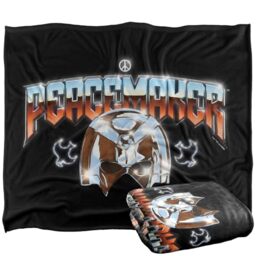 LOGOVISION Peacemaker Season Two Chrome Helmet Logo Silky Touch Super Soft Throw Blanket 152 X 127 Cm