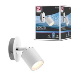 Paulmann Spotlight Tube IP44 max 1x10W GU10 Weiß/Chrom 230V Metall