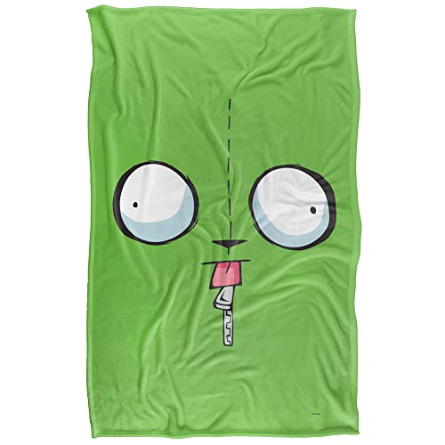 Invader Zim Invader Zim Gir Face Silky Touch Super Soft Throw Blanket 91 x 147 Cm