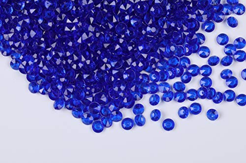 Gintoaria 2000pcs Platic Acrylic Gems Fake Acrylic Diamonds Vase Filler Beads Faux Diamond Crystals Jewels for Makeup Brushes Holder Table Scatter Confetti Party Arts Crafts Birthday Wedding Decor