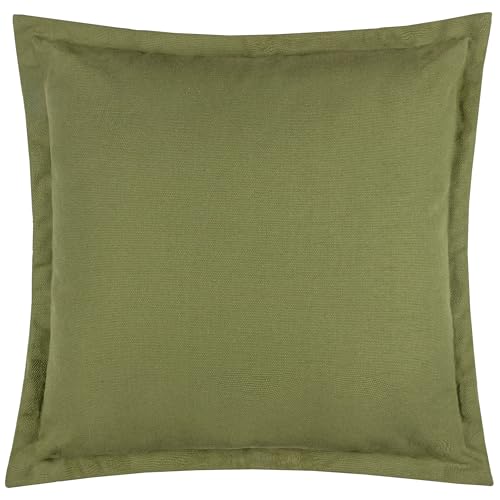 Yard Holmfirth Cushion Cover – Water Resistant Cotton Oxford Border Outdoor Decorative Case (Eucalipto – 45x45cm)