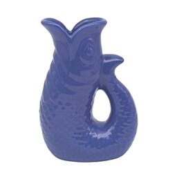 Lesser & Pavey Fish Blue Fresh and Artificial Flower Jug 20cm
