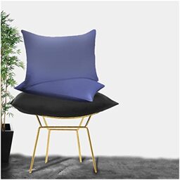 GC GAVENO CAVAILIA Easy Care Non Iron Plain Dyed Pair of Housewife Pillow Case, Luxury Super Soft Polycotton Pillows Cover, 50x75 Cm, Navy