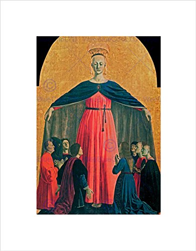 Wee Blue Coo PIERO DELLA FRANCESCA THE MADONNA OF MERCY OLD MASTER FRAMED PRINT B12X1562