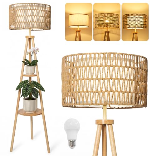 LuminexDesigns Floor Lamp for Living Room with Bulb