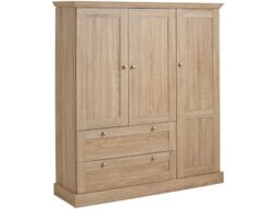 LOFT24 Binz Large Storage Cupboard Oak 2BX, 35x122x130cm (DxWxH)