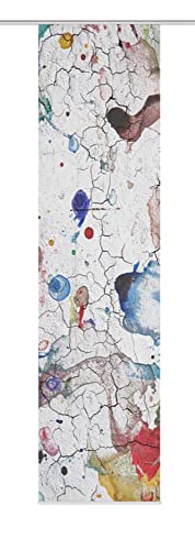 Grismo Panel Curtain, Window Treatments, Dense Decorative Fabric, Multicoloured, Size: 245 x 57 cm