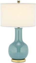 SAFAVIEH Modern Ceramic Table Lamp, in Light Blue