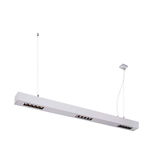 SLV Pendant Light Q-LINE PD/Living Room lamp, Interior Lighting, Dining Room Drop Light, LED, Ceiling Light / 3000K 46W 2100lm Grey dimmable 30 Degrees