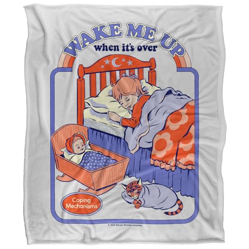 Steven Rhodes Wake Me Up Silky Touch Super Soft Throw Blanket 152 X 127 Cm