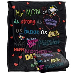 JUSTICE LEAGUE Blanket, 152 x 127 cm DC Mother's Day Kawaii Silky Touch Super Soft Throw Blanket