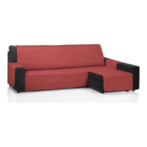 ECOMMERC3 - Chaise Long Sofa Cover 200 cm Valid?? para Chaise Long Arm Right and Left ??? Adjustable Chaise Sofa Cover Red