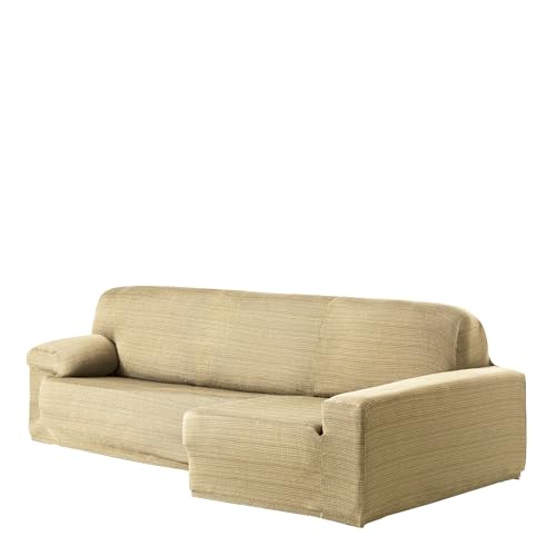 Eysa Aquiles Bi-Elastic Chaise Longue Right, Polyester-Cotton, Beige, 43 x 37 x 14 cm