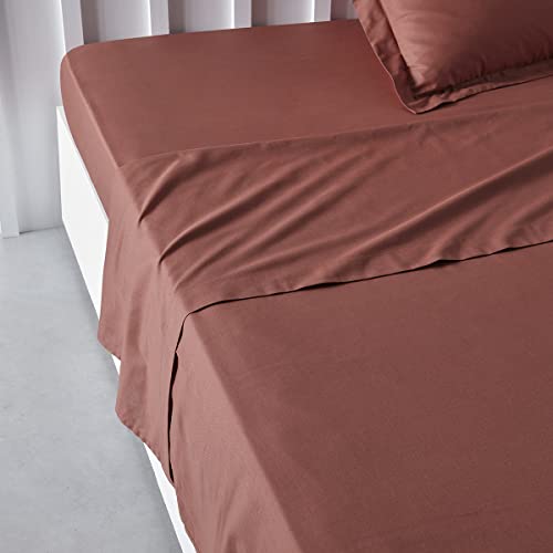 TODAY Essential Double Flat Sheet 240 x 300 cm Cotton Plain
