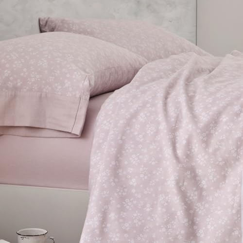 Burrito Blanco Flannel Sheet Set, Cotton, Nude, Ancho de 200 cm