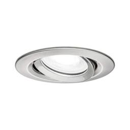 Paulmann LED Downlight Nova Plus Single Light Swivelling IP65 Round 93mm 30° GU10 6W 470lm 230V dimmable 4000K Brushed Iron 93671