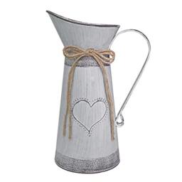 "Fovasen Large Vases for Flowers Farmhouse Flower Jug with Love-Shaped for Wedding Home Garden Decor-11"" H"