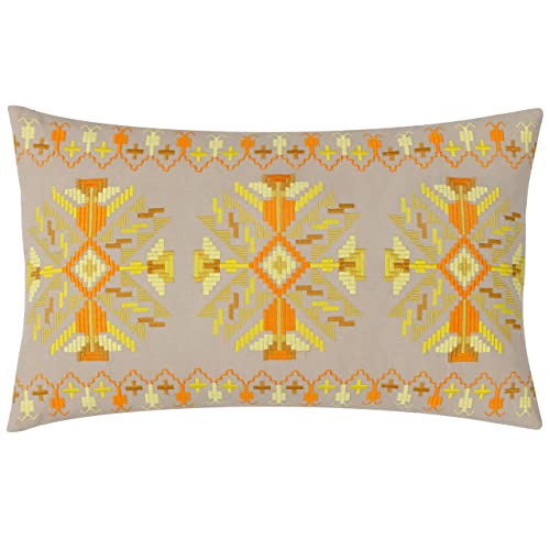 furn. Kalina Polyester Filled Cushion,Yellow,35 x 60cm