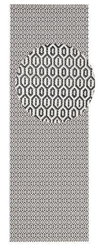 NORTHRUGS Indoor and Outdoor Rug Coin 80 x 200 cm - Weatherproof Modern Plain All-Over Plain Design Runner for Balcony Patio Garden Conservatory Living Room Rug Waterproof in Black