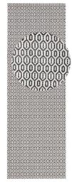 NORTHRUGS Indoor and Outdoor Rug Coin 80 x 200 cm - Weatherproof Modern Plain All-Over Plain Design Runner for Balcony Patio Garden Conservatory Living Room Rug Waterproof in Black