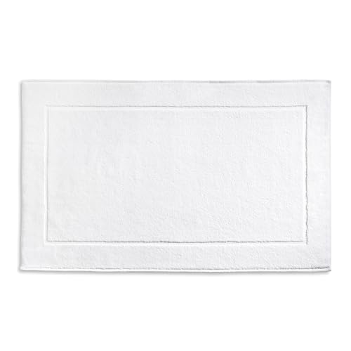 kela Ladessa 23480 Bath Mat 60 cm x 100 cm 100% Cotton Snow White Washable at 60 °C Suitable for Underfloor Heating