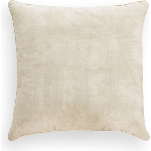 ECOMMERC3 Cushion Cover 45 x 45 cm with Stain Resistant Coating – Ecru Cushion Cover Ideal Protection Against Spills and Easy to Clean