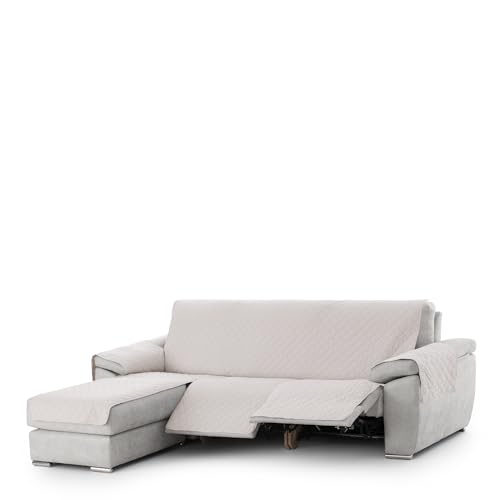 Eysa Bianco Sofa Cover Non-Slip Chaise Longue Relax Mini Left C/01, Front View
