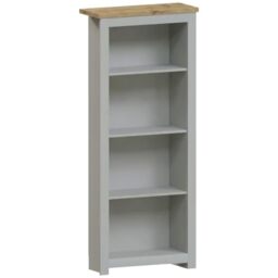 Vida Designs Arlington Bookcase Modern Display Shelves Storage MDF Furniture Grey (4 Tier)