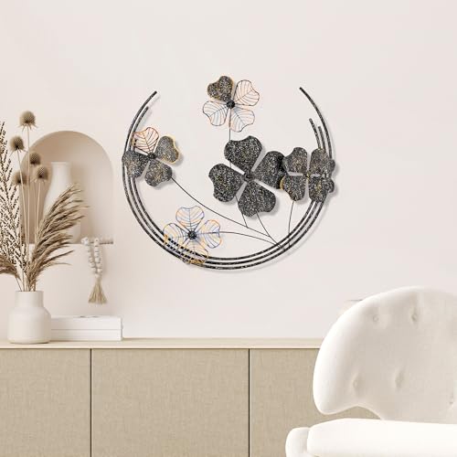 Handmade Decorative Metal Wall Accessory, 70 x 62 x 4 cm - 100% Metal, Unique Hand-Painted Design - Perfect for Home Decor & Art Lovers