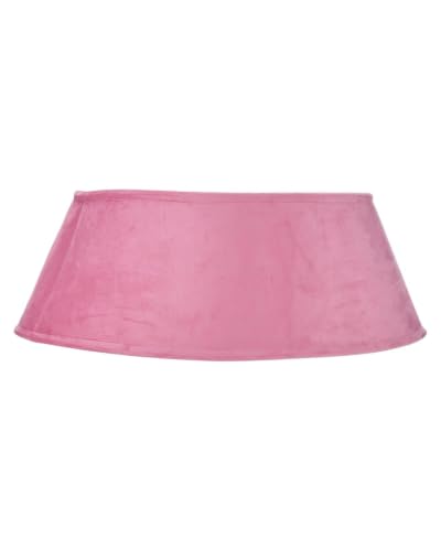 WeRChristmas Pink Velvet Christmas Tree Skirt, 70cm - 70cm pink velvet tree skirt with soft fabric finish and Velcro fastening for covering stands and completing festive displays