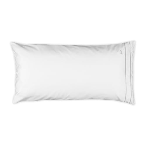 MÖVE Noblesse Cushion Cover 80 x 40 cm 100% Cotton White/Moonlight