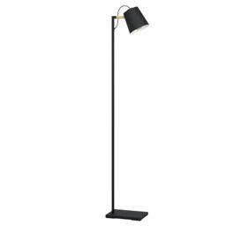 Eglo Floor lamp Lacey, New Nordic Living Room lamp, Metal Black and Cream