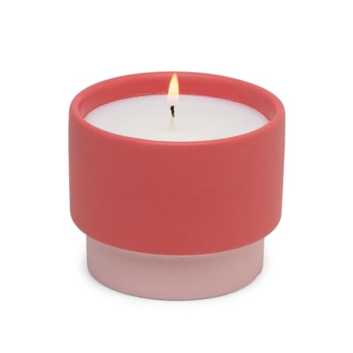 Paddywax Scented Candles Colour Block Collection Candle in Reusable Ceramic Jar, 170 Grams, Sparkling Grapefruit