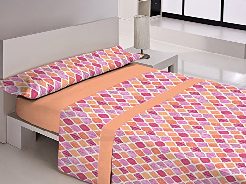 Gale Hayman Style Bedding Set 3 Pieces, algodón-poliéster, Red 180x210x0.5 cm red