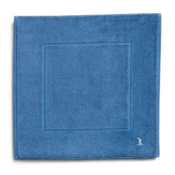 möve Superwuschel bath mat 60 x 60 cm made of 100 % cotton, cornflower