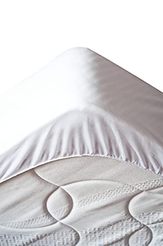 Lovely Casa pm49374001 Tricia Mattress Protector Polyester/Cotton White 200 x 180 x 10 cm