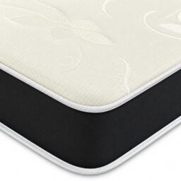 eXtreme comfort ltd Mars Essentials Single Mattress - Entry Level, Foam Layer, Bonnel Spring, Soft Comfort Firmness, Vacuum Packed, Black, 3ft x 6ft3 (90 x 190 x 17cm)
