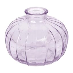 Talking Tables Lilac Glass Bud Vase for flowers, stylish single stem elegant wedding table centrepiece decorations window sill decor, garden parties, summer dining, mantle styling, and gifting 8cm