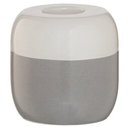Sealskin Sphere Candle Holder, Porcelain, Light Grey, 6.8 x 6.8 x 6.8 cm