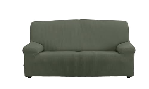Estoralis Sumatra - Bi-Elastic Sofa Cover - Super Elastic Fabric C/ 12 Dark Green - for 2 Seater Sofa from 120 to 170 cm - Quality Protector - Super Adjustable
