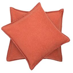 David Fussenegger Cushion Cover Terracotta Decorative Cotton Fluffy Soft 50 x 50 cm